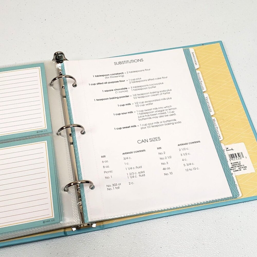 Hallmark Pineapple Recipe Organizer with Extra Recipe Cards - Picture 4 of 8